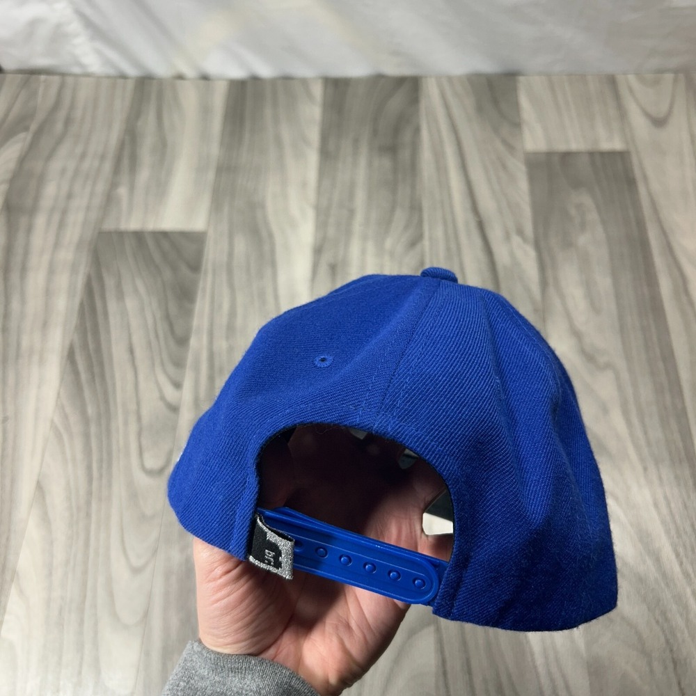 Brich‎ Brich Baseball Cap Mens Blue Black Plastic Flat Brim Adjustable Snapback - Picture 4 of 7